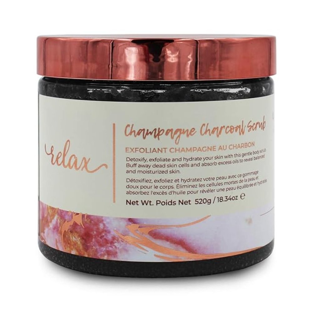 Manna Kadar Champagne Charcoal Body Scrub 18.34oz